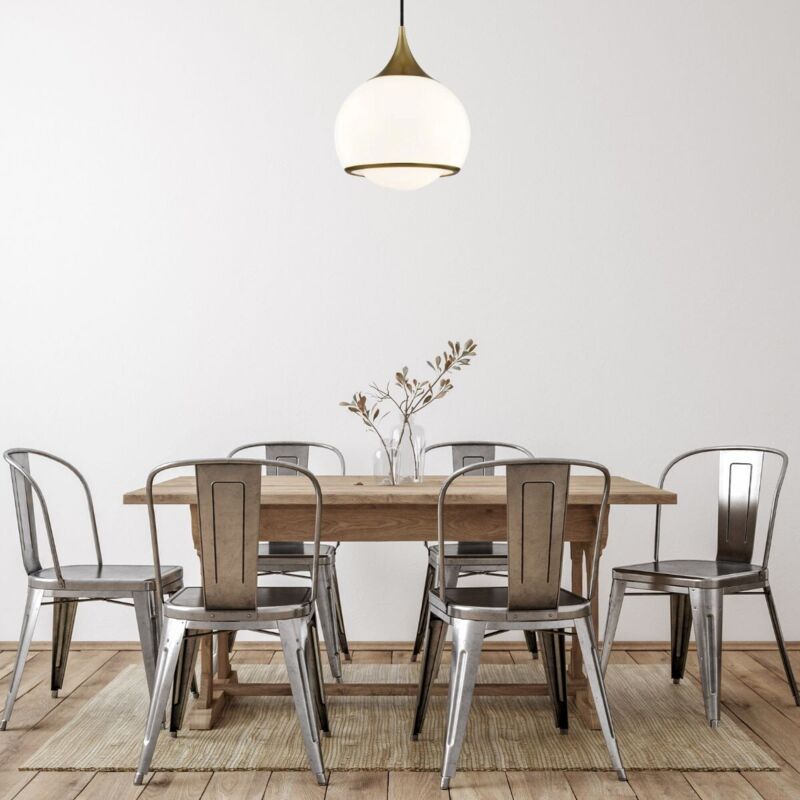 Reese Suspension moyenne 1 lumière laiton, verre