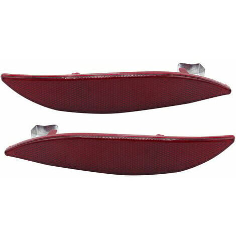 Reflecteur Arriere Gauche Et Droit Pare-Chocs Feu Arriere Lentille Lampe Panneau De Garniture Porte Arriere Remplacement Pour Renault Megane Mk3 2008-2013 265600004R, Multicolore