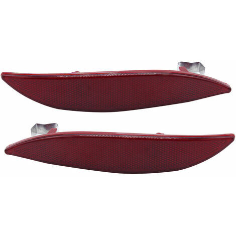 Reflecteur Arriere Gauche Et Droit Pare-Chocs Feu Arriere Lentille Lampe Panneau De Garniture Porte Arriere Remplacement Pour Renault Megane Mk3 2008-2013 265600004R, Multicolore
