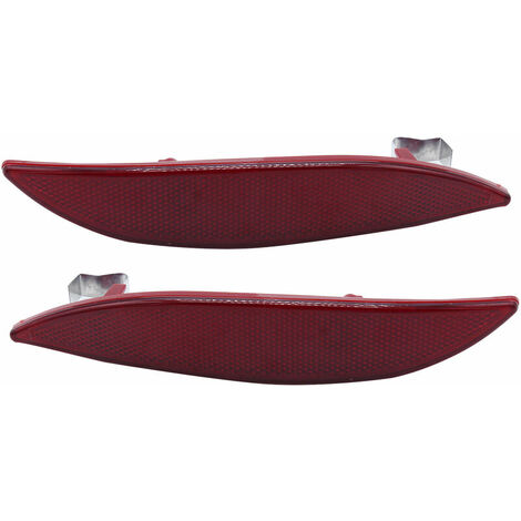 Reflecteur Arriere Gauche Et Droit Pare-Chocs Feu Arriere Lentille Lampe Panneau De Garniture Porte Arriere Remplacement Pour Renault Megane Mk3 2008-2013 265600004R, Multicolore