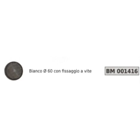 Réflecteur blanc Ø  60 avec fixation à vis Code 001416