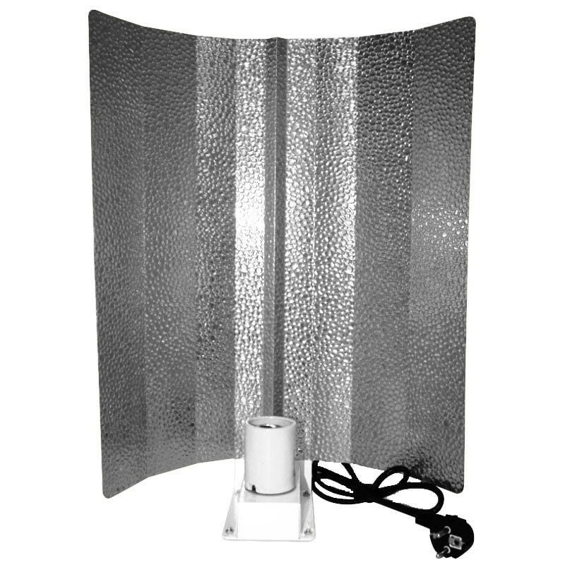 Indoor Discount - Réflecteur martelé renforcé pour Ampoule eco cfl douille E40