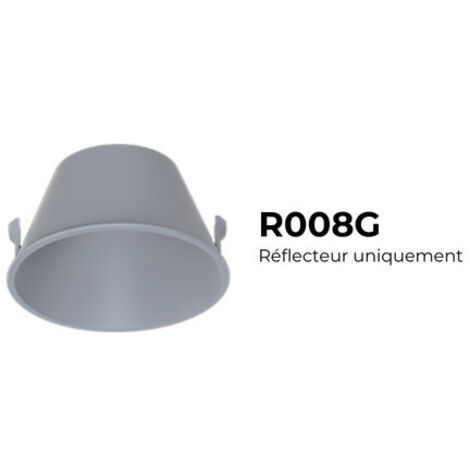 Réflecteur rond - Coloris Gris pour HYDRA - R008G - SOLUM