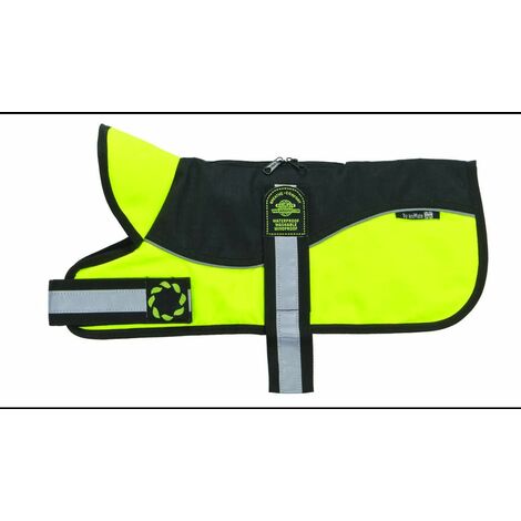 Reflective Black Hi Viz Padded Harness Coat 36cm - 260618