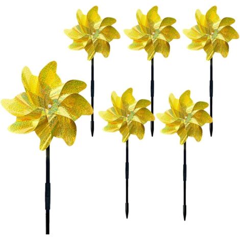 Reflective Windmill,Reflective Bird Repellent,Reflective Bird Repellent,Bird Repeller,Reflective Anti Bird,Reflective Anti Bird (Gold-6)