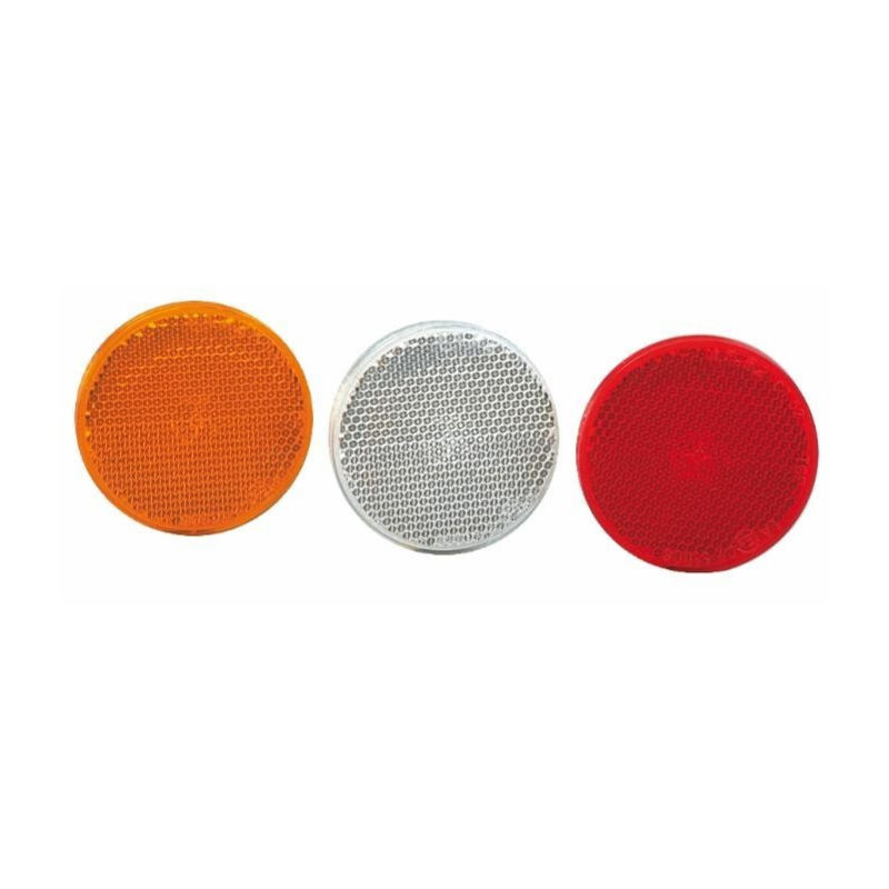 

Reflector ø 80 rojo con tornillo y tuerca M5 (Juego de 4 )