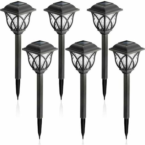 Reflector LED de seguridad interior y exterior de 0,06 W, 6 focos impermeables con sensor de movimiento, regulable IP65 1 blanco frío para jardín, escaleras, entrada y garaje