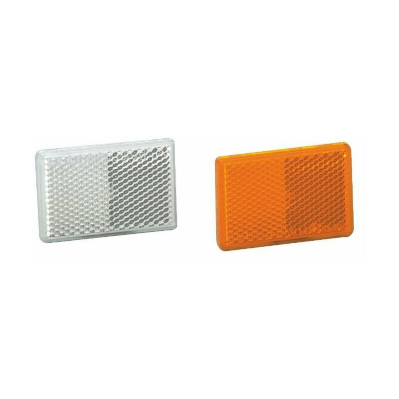 

Reflector rectangular 105 x 48 mm naranja 4 agujeros (Juego de 4 )