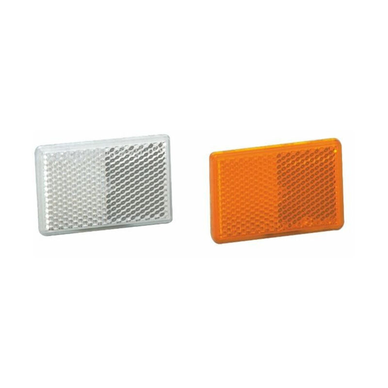

Reflector rectangular 105x48 mm blanco autoadhesivo (Juego de 4 )
