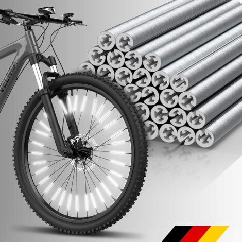 Reflectores [36 piezas] - Visibilidad de 360° y fácil instalación - Reflectores para bicicleta fabricados en material reflectante