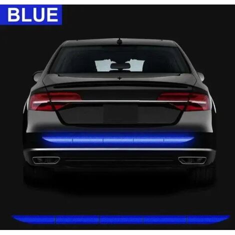 Reflektierender Autoaufkleber, Warnband, Antikollisionswarnaufkleber, reflektierender Aufkleber für den Kofferraum, blau