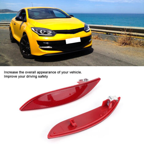 Reflektierender Streifen für die hintere Stoßstange, links/rechts, 265600004R, kompatibel mit MEGANE III 2008-2013