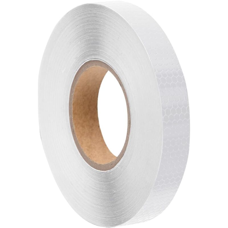 Reflektorband Weiß 2,5 cmx50 m pvc Vidaxl