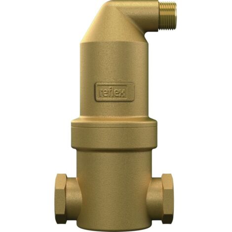 Reflex Séparateur de microbulles Exvoid 9251010 A 3/4, IT 3/4&quot, horizontal, 110 °C, 10 bar, laiton