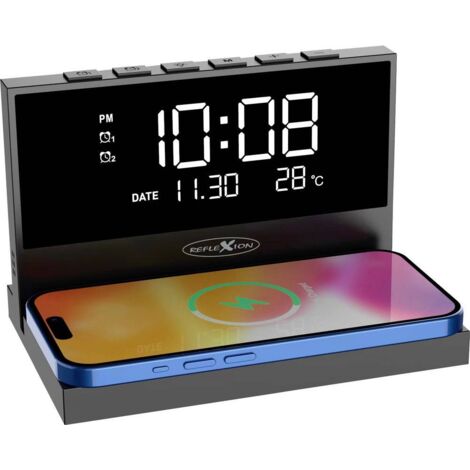 Reflexion ACW2188 Radio-réveil FM réception radio, USB fonction réveil, lumière d'ambiance Y860553