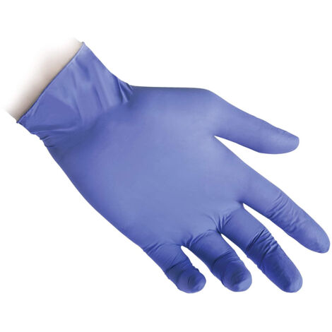Reflexx R76 Guanti Nitrile No Polvere 100% Latex Free 3.5gr Cat.3 100 Pezzi XS
