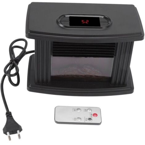 Réfonce de cheminée électrique 1000W Poêle de table en uniforme rapide portable avec télécommande