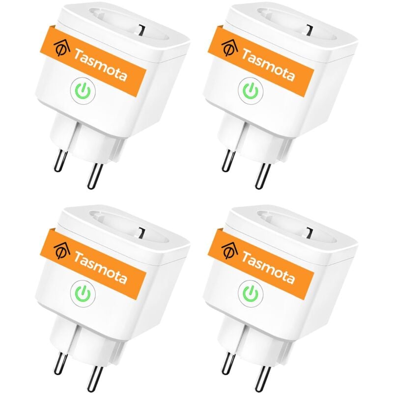 Image of Presa di Corrente Tasmota, Presa WiFi per la Misurazione del Consumo e della Produzione di Elettricità, ESP8266, compatibile con Google Home