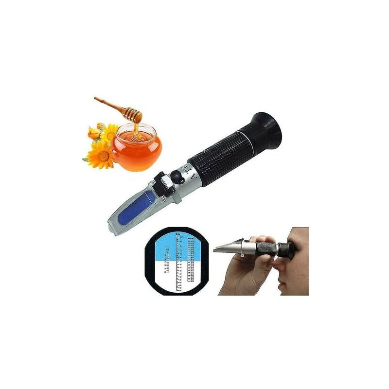 Refractometer Honey Beekeeper Water Sugar Content Brix 58-92% Water 10-33% Handheld Tool--