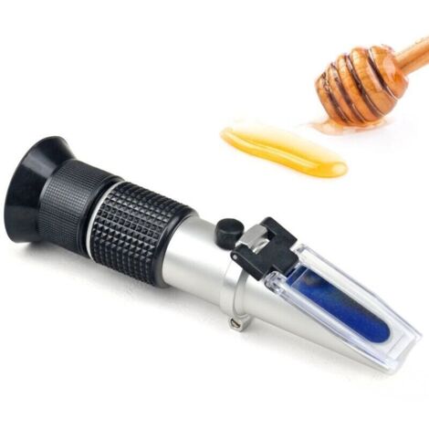 Réfractomètre à miel pour l'humidité, le Brix et le Baume, utilisation 3 en 1, plage d'échelle Brix de 58 à 90 %, parfait pour le miel, le sirop d'érable et la mélasse, fournitures d'apiculture