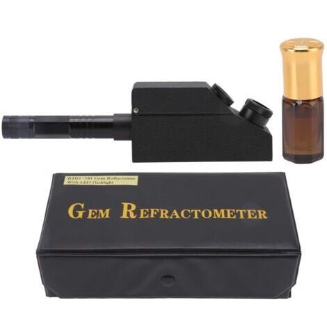Réfractomètre de pierres précieuses portable 1.30 à 1.81 Kit de réfractomètre de pierres précieuses de haute précision d'identification rapide pour bijoux