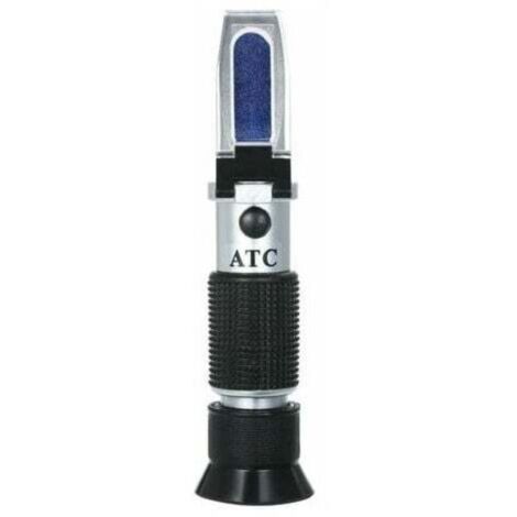 Refractometre De Salinite Densimetres D'Eau De Mer Portables Test De Salinite Optique Refractometre Atc Portable, Double Echelle: 0-100‰ & 1.000-1.070 Densite, Test D'Eau Salee Pour Aquar