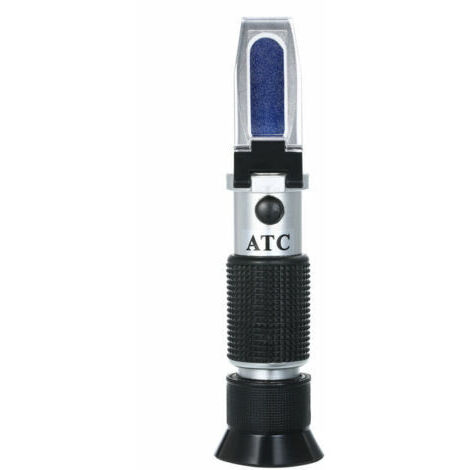 Refractometre De Salinite Densimetres D'Eau De Mer Portables Testeur De Salinite Optique Refractometre Atc Portable, Double Echelle: 0100‰ & 1.0001.070 Densite, Testeur D'Eau Salee Pour Aquariu