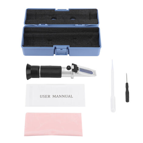 Réfractomètre portable Brix 032% pour jus, vin, bière et boissons