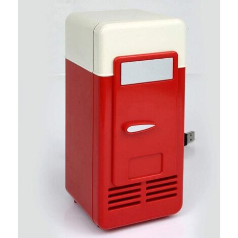 Refrigerador para coche USB multifunción para el hogar, viajes, vehículo, refrigerador, doble uso, refrigerador y calentador para coche, rojo