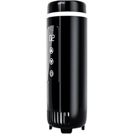 Refrigerador portátil pequeño con aislamiento al vacío para tazas, de 0 a 18 °C, con pantalla LCD