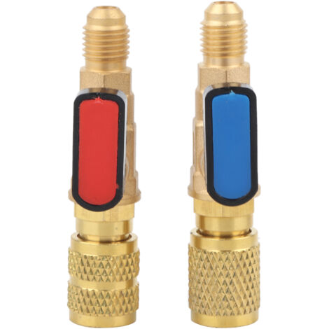Refrigerant Valve Air Conditioning Charging Hose Adapter Ball Valve for R22 R410A