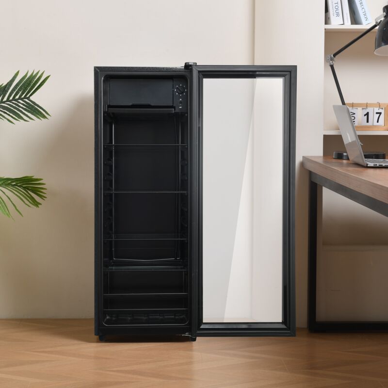 Tanant - Réfrigérateur 128 l - refrigerateur congelateur 8 l + 120 l, fonctionnement silencieux, système de refroidissement par compresseur, haute