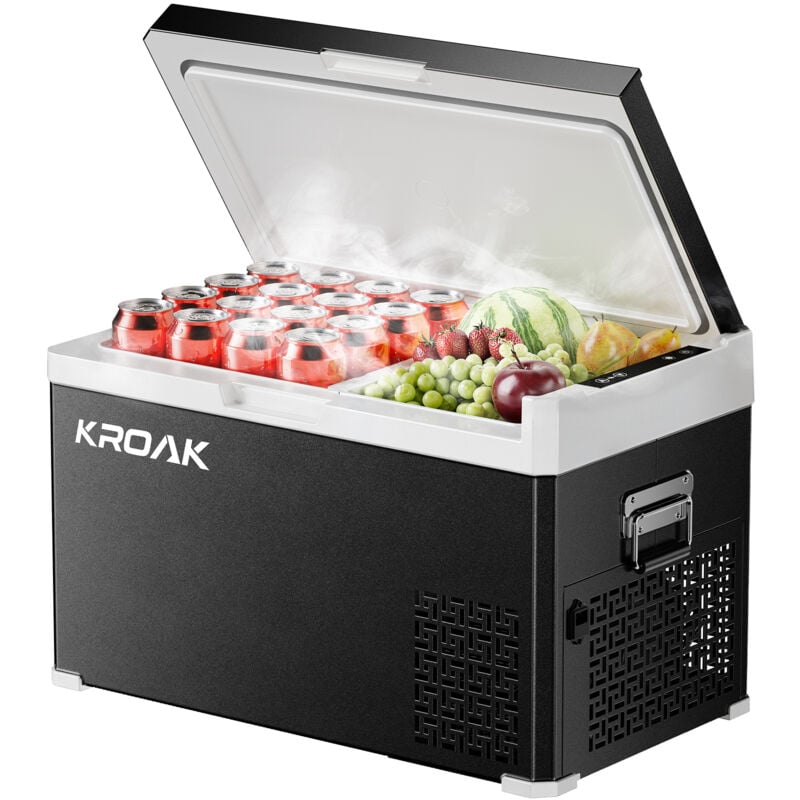 Réfrigérateur à compresseur kroak 30L avec contrôle par application Bluetooth et double zone -20°C à +20°C Compresseur pour