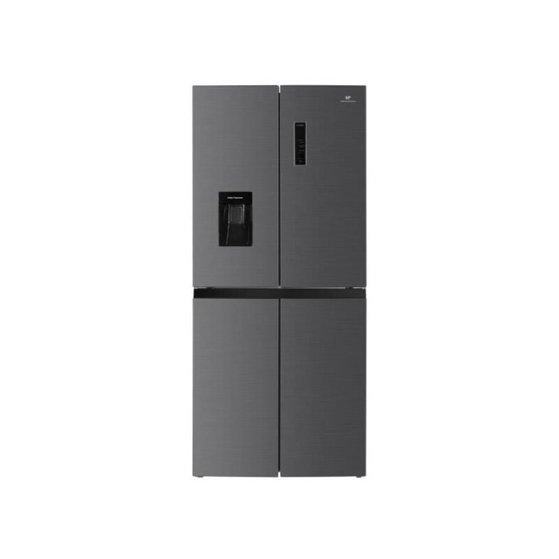 Continental Edison - Refrigerateur Americain - Frigo CERA4D464IX - 4 portes avec distributeur d'eau - 464L - Total No Frost - L79 cm x h 180 cm