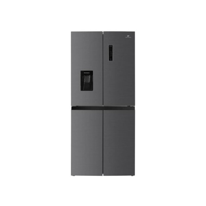 Continental Edison - Refrigerateur Americain - Frigo CERA4D464IX - multi portes - 464L - Total No Frost (Sans givre)- L79 cm x h 180 cm - Inox