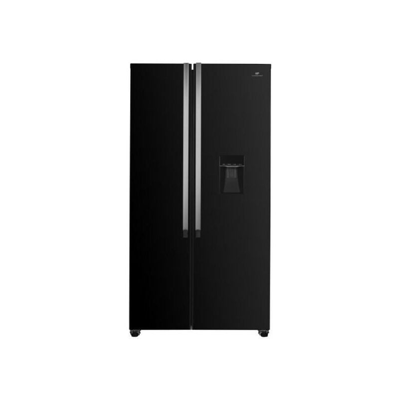 Continental Edison - Refrigerateur Americain - Frigo CERA532NFB-Total No Frost(Sans givre)-529L - L90 cm xH177 cm - Moteur inverter -