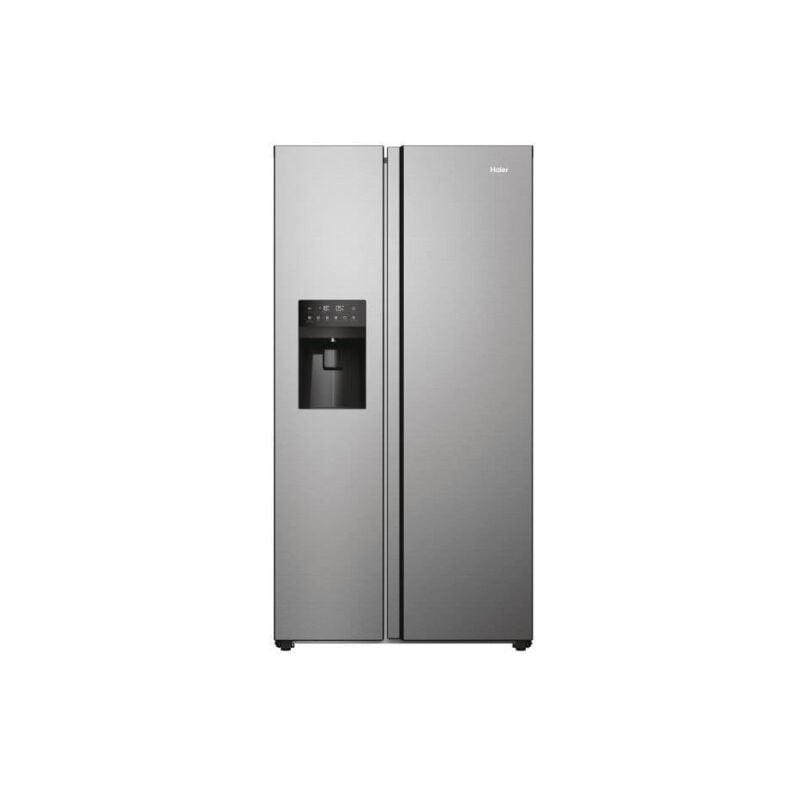 Refrigerateur Americain - Frigo Haier HSOGPIE9183 - Classe e - 515 l (337+178) - 40 dB - Gris