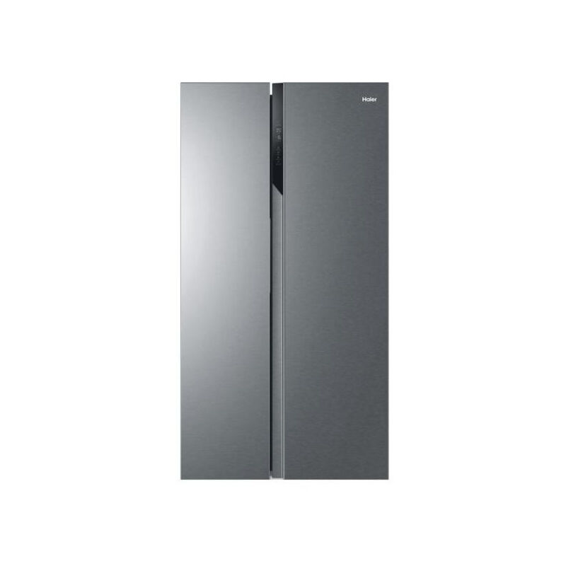 Refrigerateur Americain - Frigo Haier HSR3918FNPG - - 504L (337+167) - Froid ventilé - L90,8 x H177.5 cm - Inox