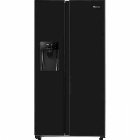 Refrigerateur Americain - Frigo HISENSE - RF750N4ABF - Multi-portes - 600L  (423L + 177L) - L 91 cm x H 178 cm - Noir