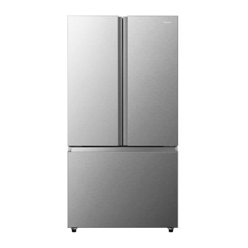 Hisense - Réfrigérateur américain RF815N4SASE - 2 Portes + 1 tiroir - Pose libre - Capacité 635L - L91,4 cm - Inox