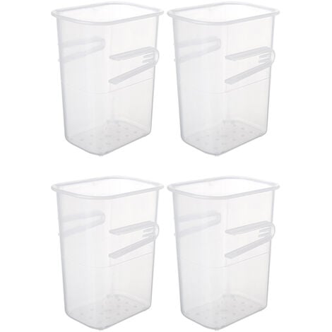 Boites de rangement transparente en plastique rectangulaire - Cdiscount