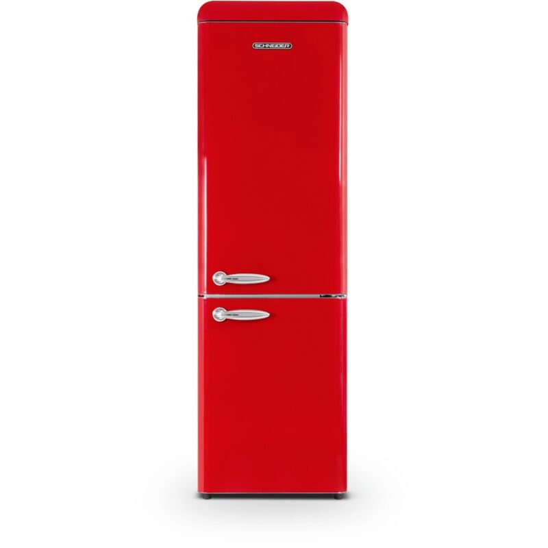 Schneider - SCCB250VR Réfrigérateur combiné pose libre rouge 249L clE froid statique
