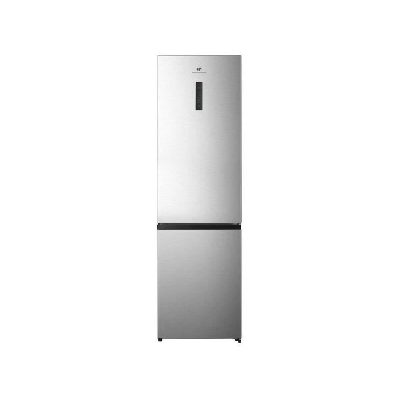 Continental Edison - Réfrigérateur combiné CEFC336NFIX - Total No Frost 336L - display sur la porte - classe d - Inox