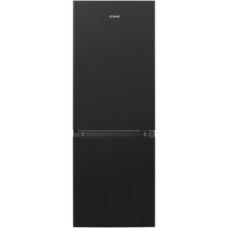 Réfrigérateur congélateur 175L noir – 3 tiroirs de congélation – Étagères en verre réglables – Classe énergétique A+ – Bomann