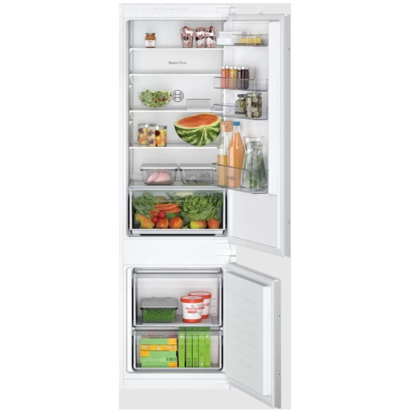 Réfrigérateur combiné intégrable à glissières 270l - Bosch - KIV875SE0