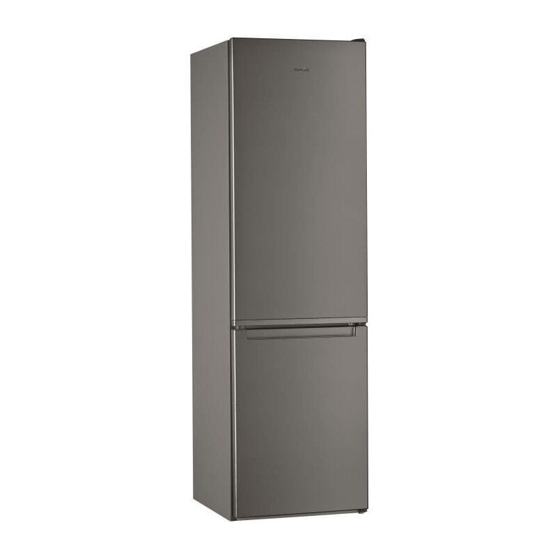 Réfrigérateur congélateur bas Whirlpool W5921EOX2 - 372 l (261L +111 l) - Froid statique - L59,5 cm x h 201,1 cm - Optic in