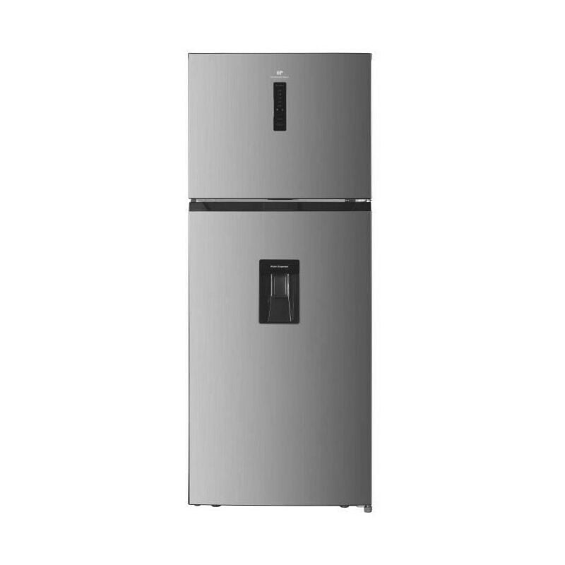 Continental Edison - Réfrigérateur congélateur haut 413L - Total No Frost - inox - L70 cm x h 178 cm