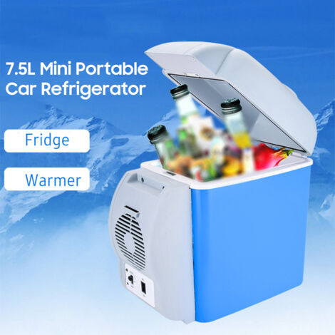 Réfrigérateur de voiture 12 V 7,5 L, mini réfrigérateur portable avec fonction chauffante, idéal pour les voyages, le camping et la pêche.