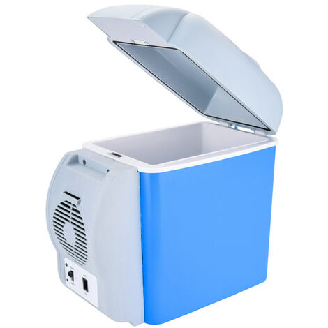 Réfrigérateur de voiture 12V 7.5L Mini réfrigérateur et réchauffeur de voiture portable pour voyage sur la route voyage Camping pêche,Bleu