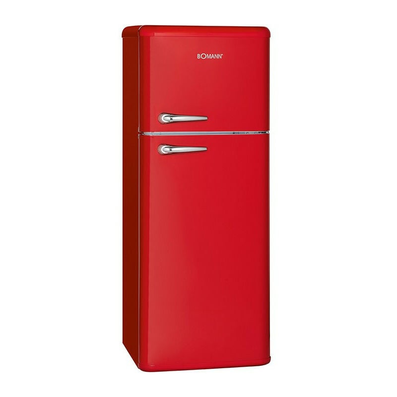 Bomann - Réfrigérateur et congélateur 208L retro rouge dtr 353.1 rouge